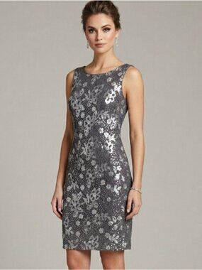 Aidan by Aidan Mattox Sequin Sheath Dres